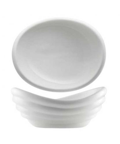 Салатник 900 мл 27,5*23 см h11,7/8,5 см овальный Wave белый фарфор P.L. Proff Cuisine [1] (3)