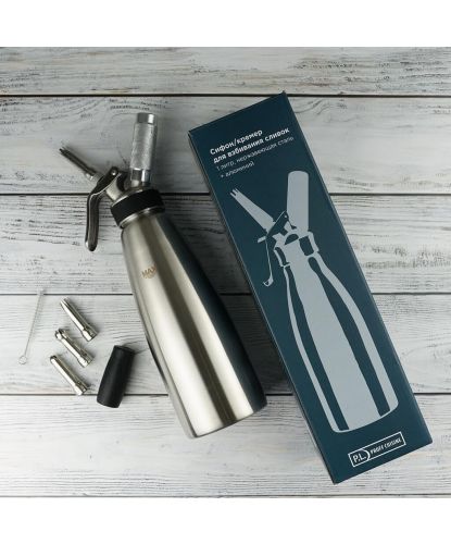 Сифон (кремер) для взбивания сливок 1 л (до +30°C) нерж/алюм P.L. Proff Cuisine (5)