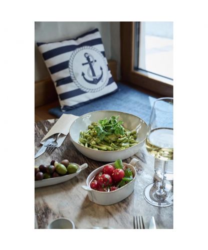 Блюдо овальное 15*8 см h4 см 200 мл Gray Oval Bucket с ручками Frutti di Mare P.L. [1] (15)