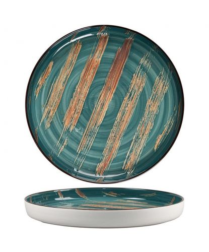 Тарелка с бортом d 28 см h3,1 см Texture Dark Green P.L. Proff Cuisine [1] (2)
