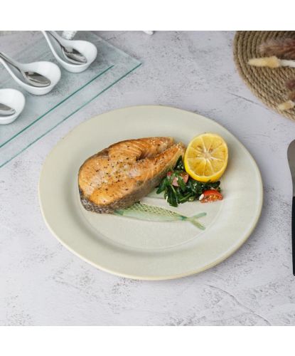 Тарелка d 27,3 см h2 см Green Fish Gray Frutti di Mare P.L. [6] (3)