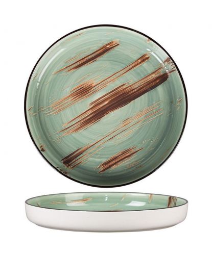 Тарелка с бортом d 23 см h3 см Texture Light Green P.L. Proff Cuisine [6] (2)